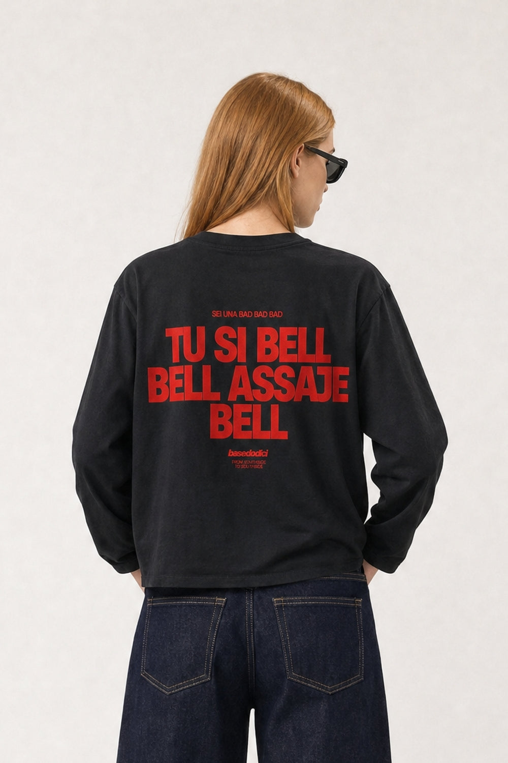 Longsleeve "VIRAL EDIT" TU SI BELL BELL Black/Red