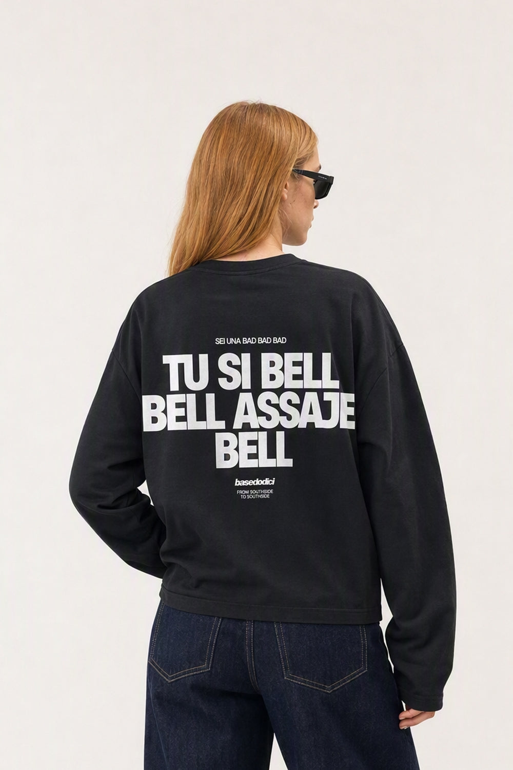 Longsleeve "VIRAL EDIT" TU SI BELL BELL Black/White