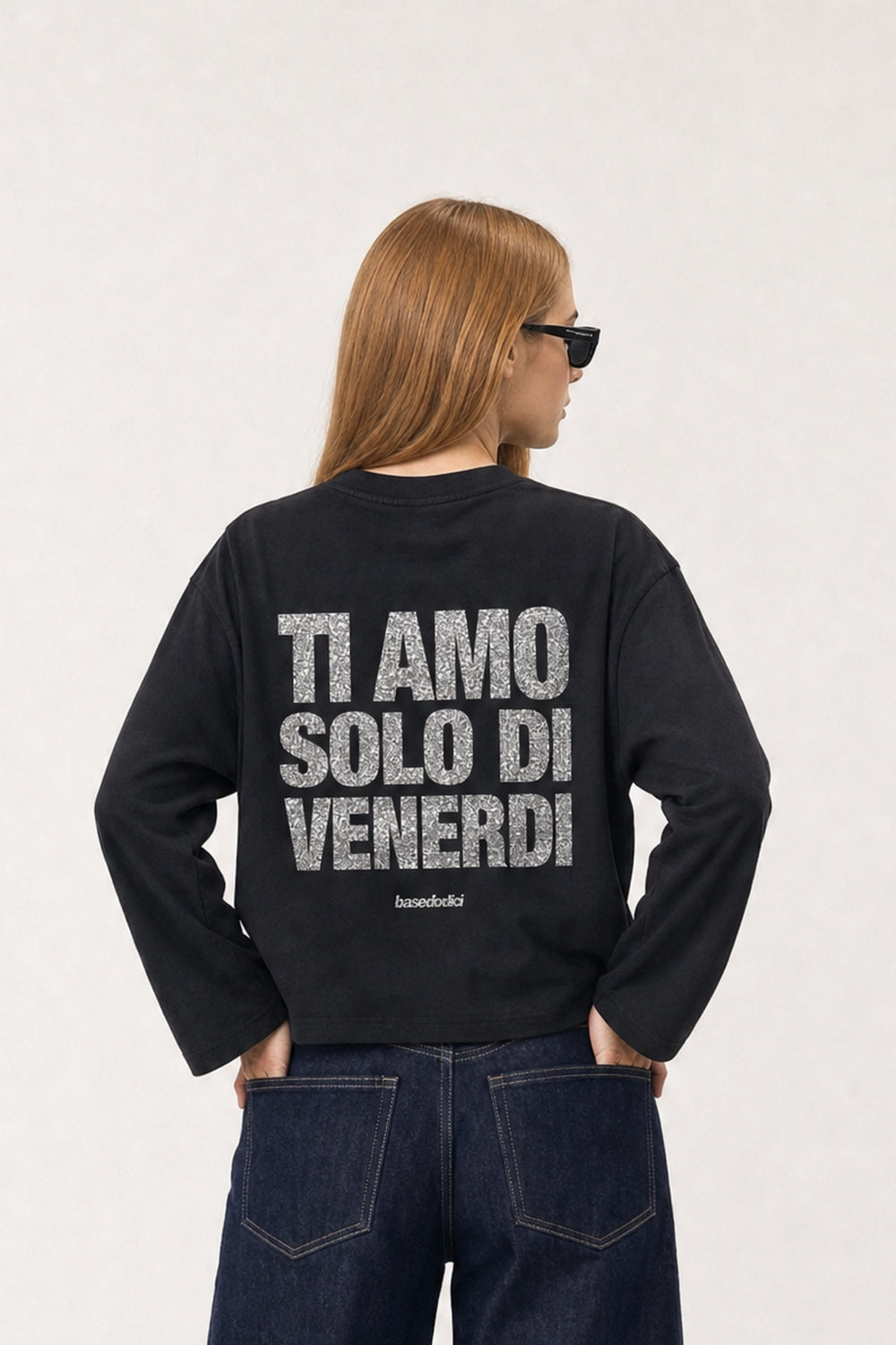 Longsleeve "VIRAL EDIT" TiAmoVenerdì Black/Glitter