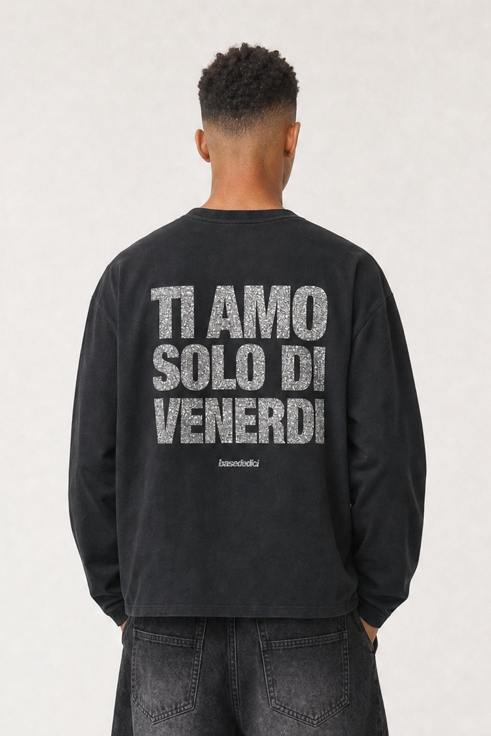 Longsleeve "VIRAL EDIT" TiAmoVenerdì Black/Glitter