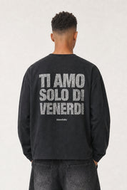 Longsleeve "VIRAL EDIT" TiAmoVenerdì Black/Glitter