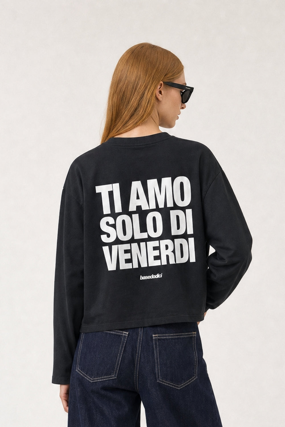 Longsleeve "VIRAL EDIT" TiAmoVenerdì Black/White