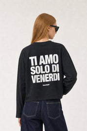 Longsleeve "VIRAL EDIT" TiAmoVenerdì Black/White