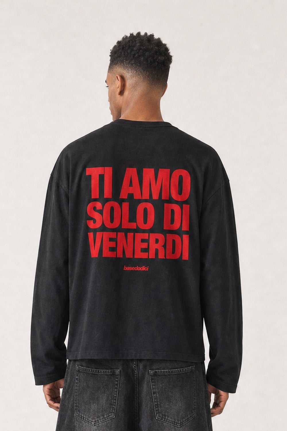 Longsleeve "VIRAL EDIT" TiAmoVenerdì Black/Red