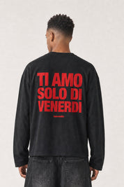 Longsleeve "VIRAL EDIT" TiAmoVenerdì Black/Red