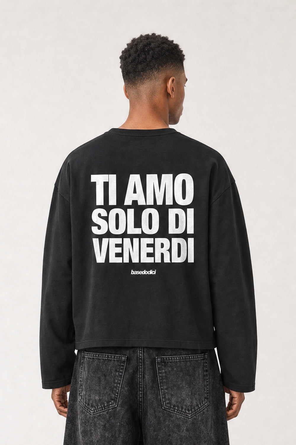 Longsleeve "VIRAL EDIT" TiAmoVenerdì Black/White