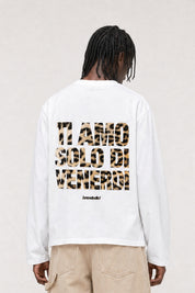 Longsleeve "VIRAL EDIT" TiAmoVenerdì White/Animalier