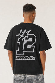 T-Shirt "4PLAYERS" BackLogo 12 Black/Glitter