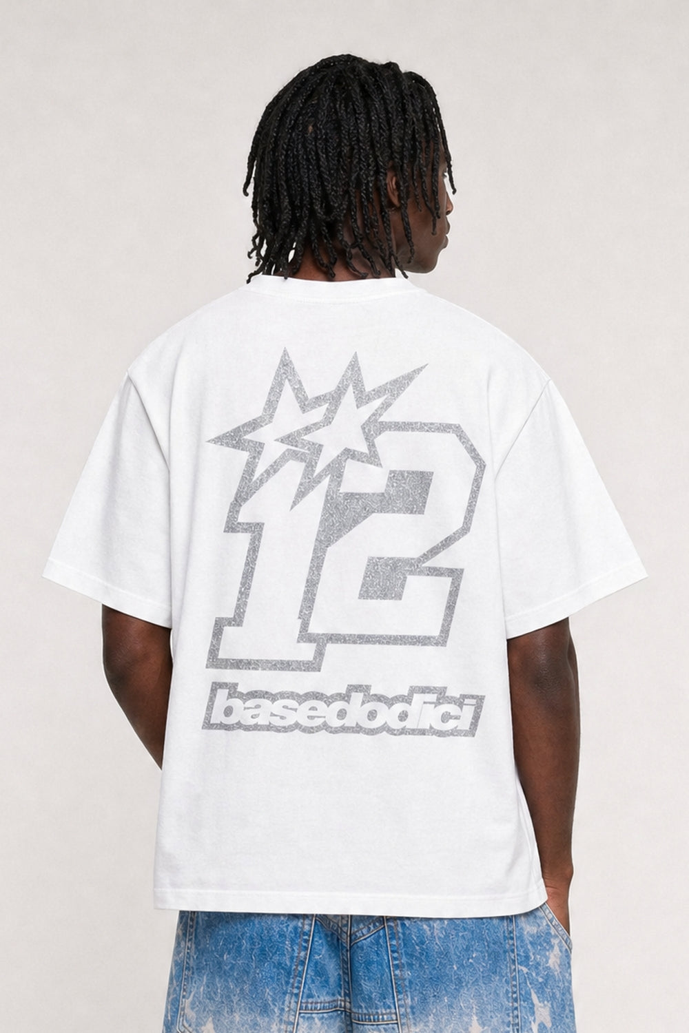 T-Shirt "4PLAYERS" BackLogo 12 White/Glitter