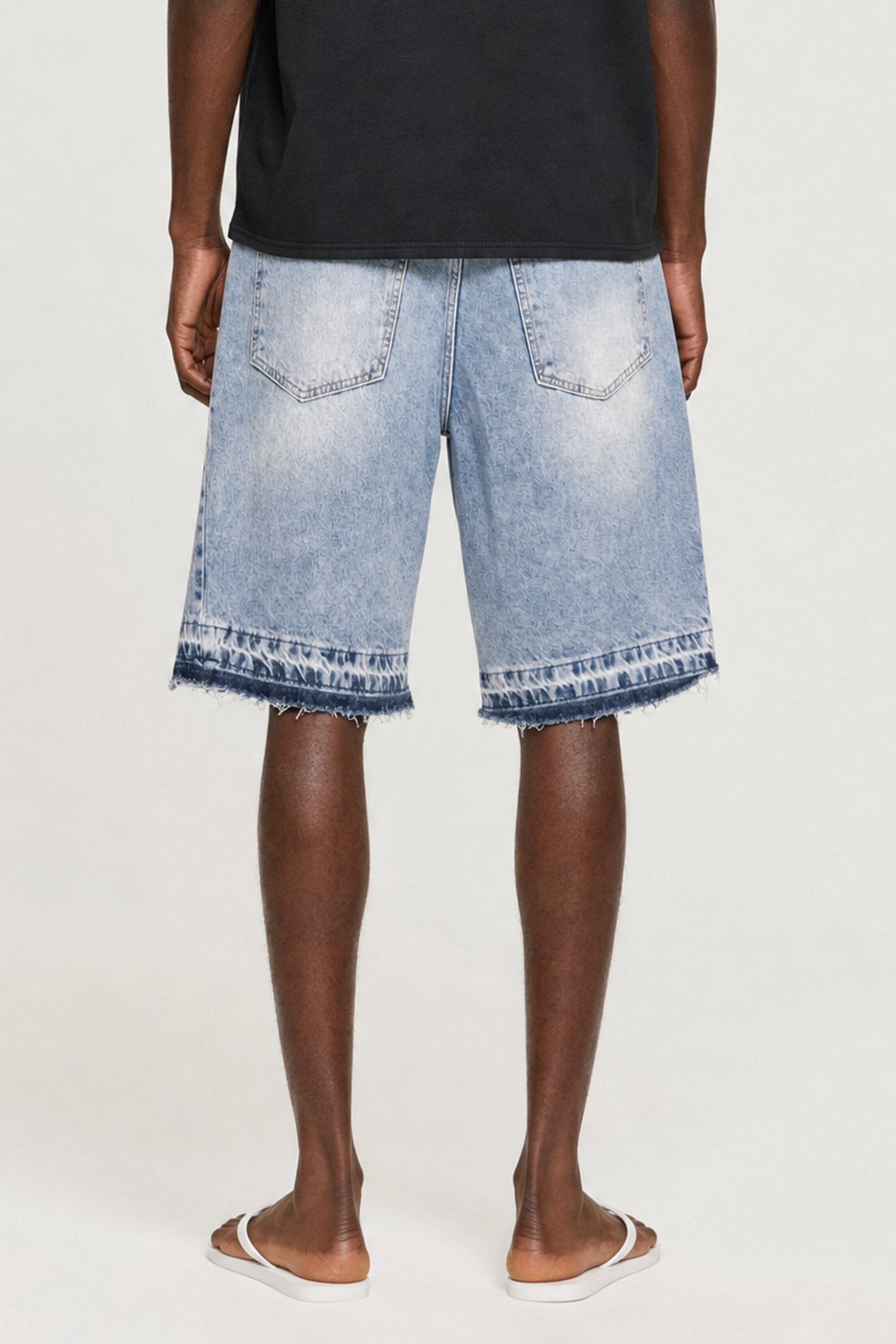 Jorts "CRUEL SEASON" Front Logo Bleached Blue