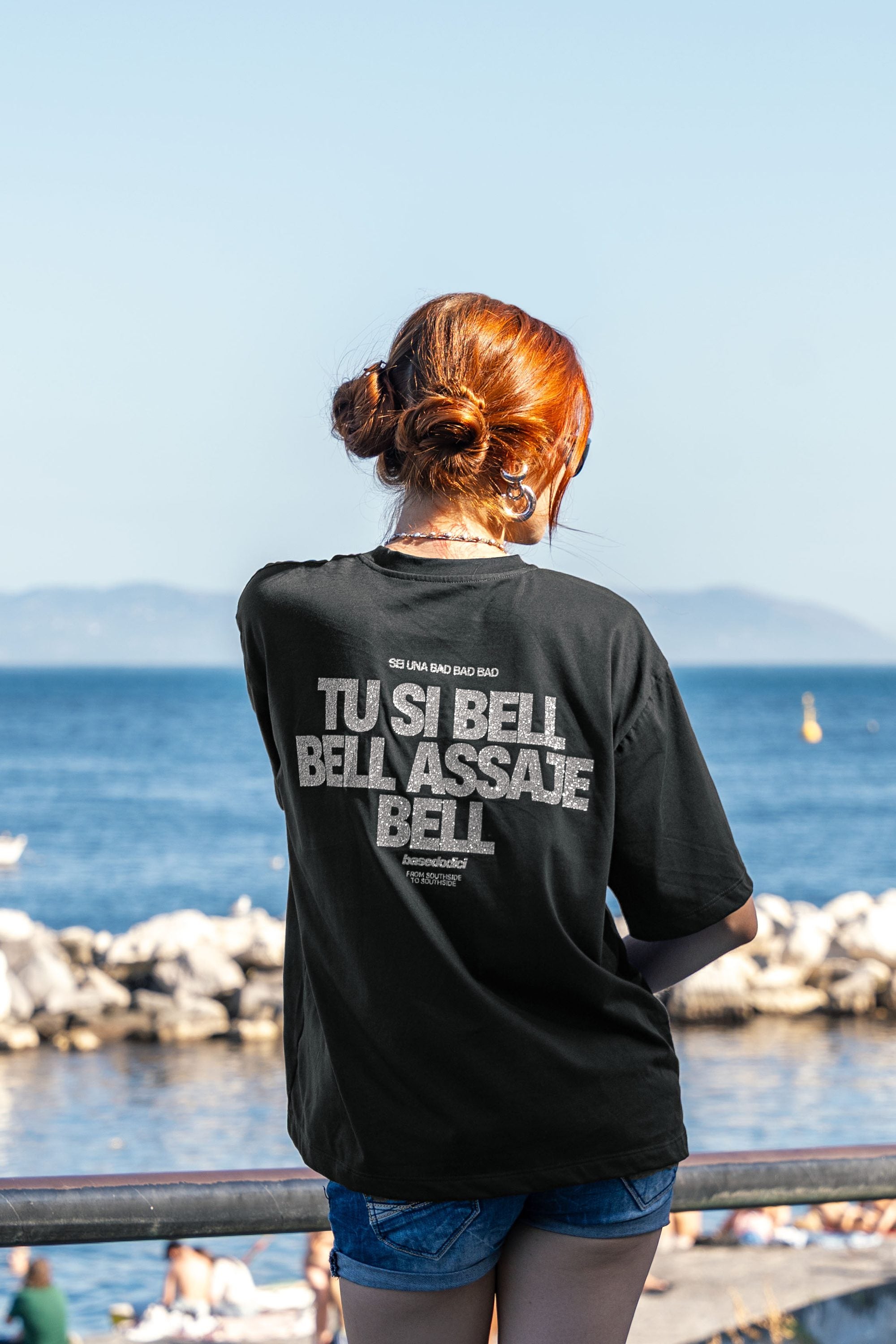 T-Shirt "AMMO COUTURE" TU SI BELL BELL Black/Glitter