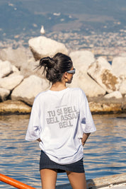 T-Shirt "AMMO COUTURE" TU SI BELL BELL White/Glitter