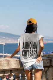 Tank "AMMO COUTURE" CHI'T'SAP White/Glitter