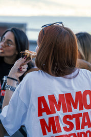T-Shirt "AMMO COUTURE" MiStaiSoffrendo White/Red