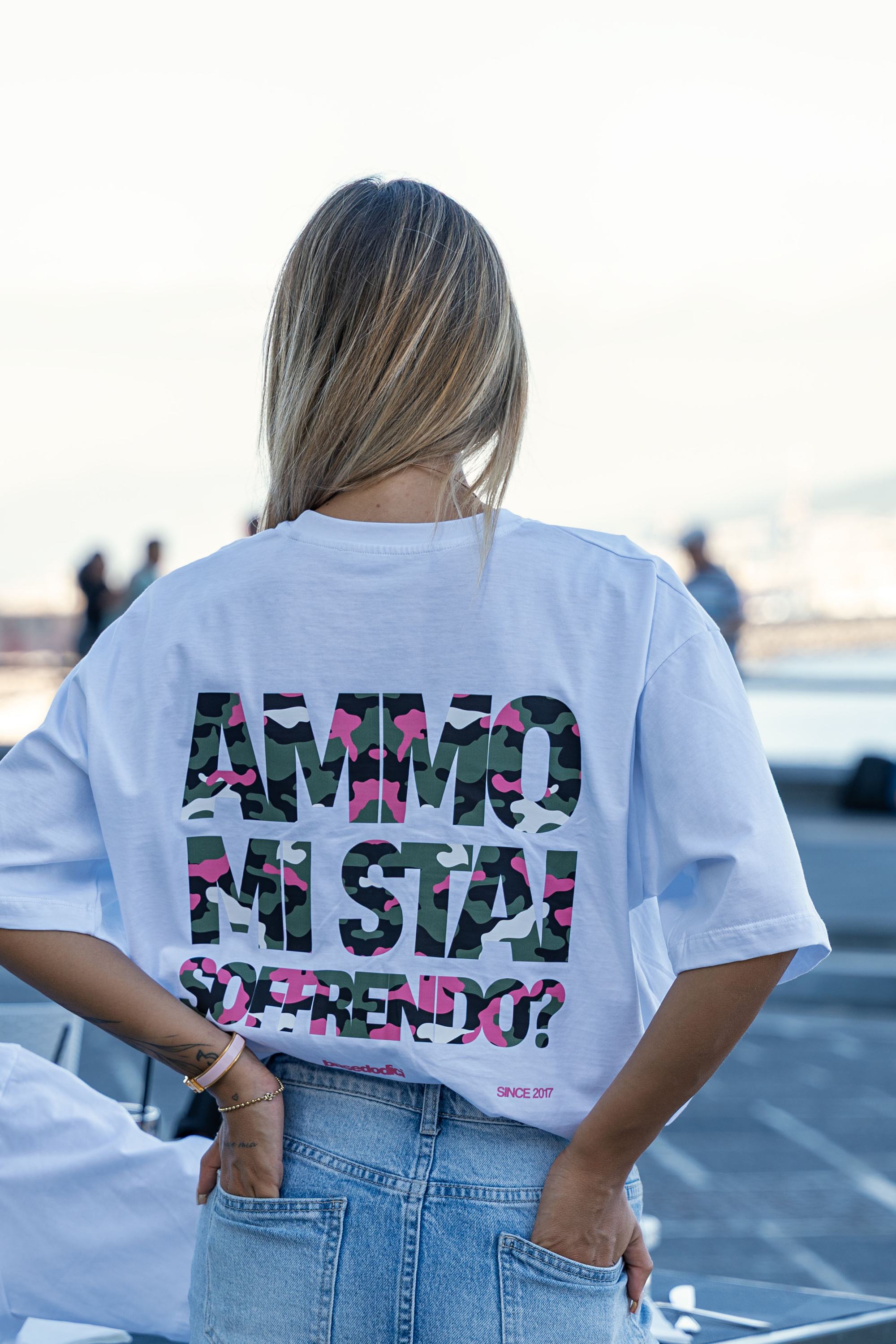 T-Shirt "AMMO COUTURE" MiStaiSoffrendo White/Camo