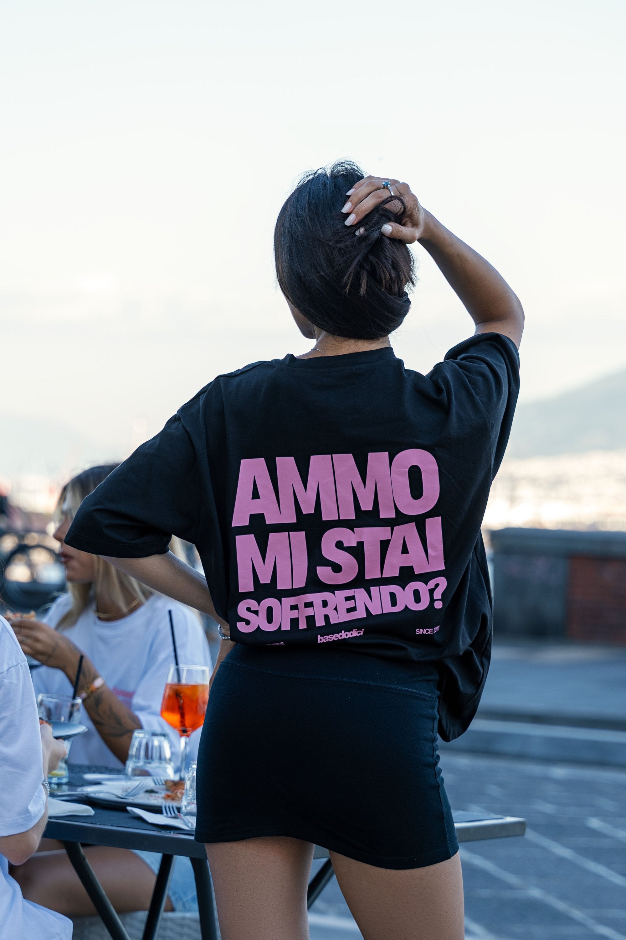 T-Shirt "AMMO COUTURE" MiStaiSoffrendo Black/Pink