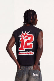 Tank "4PLAYERS" Back 12 Black/Red
