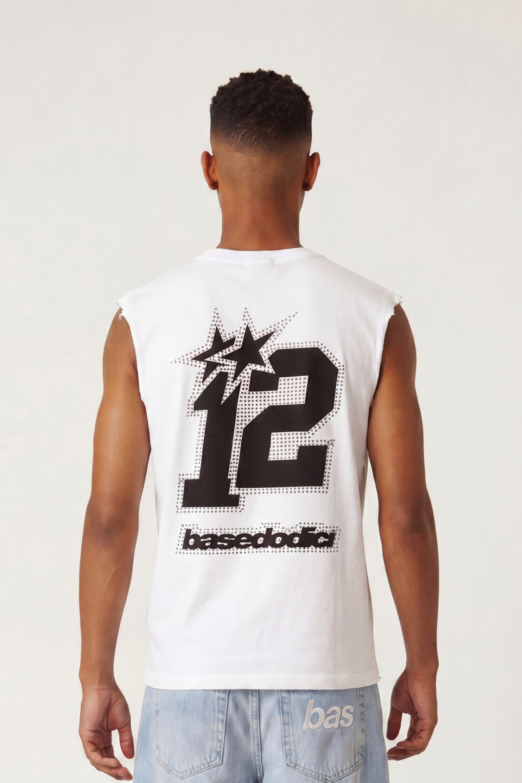 Tank "4PLAYERS" Back 12 White/GrillzBlack