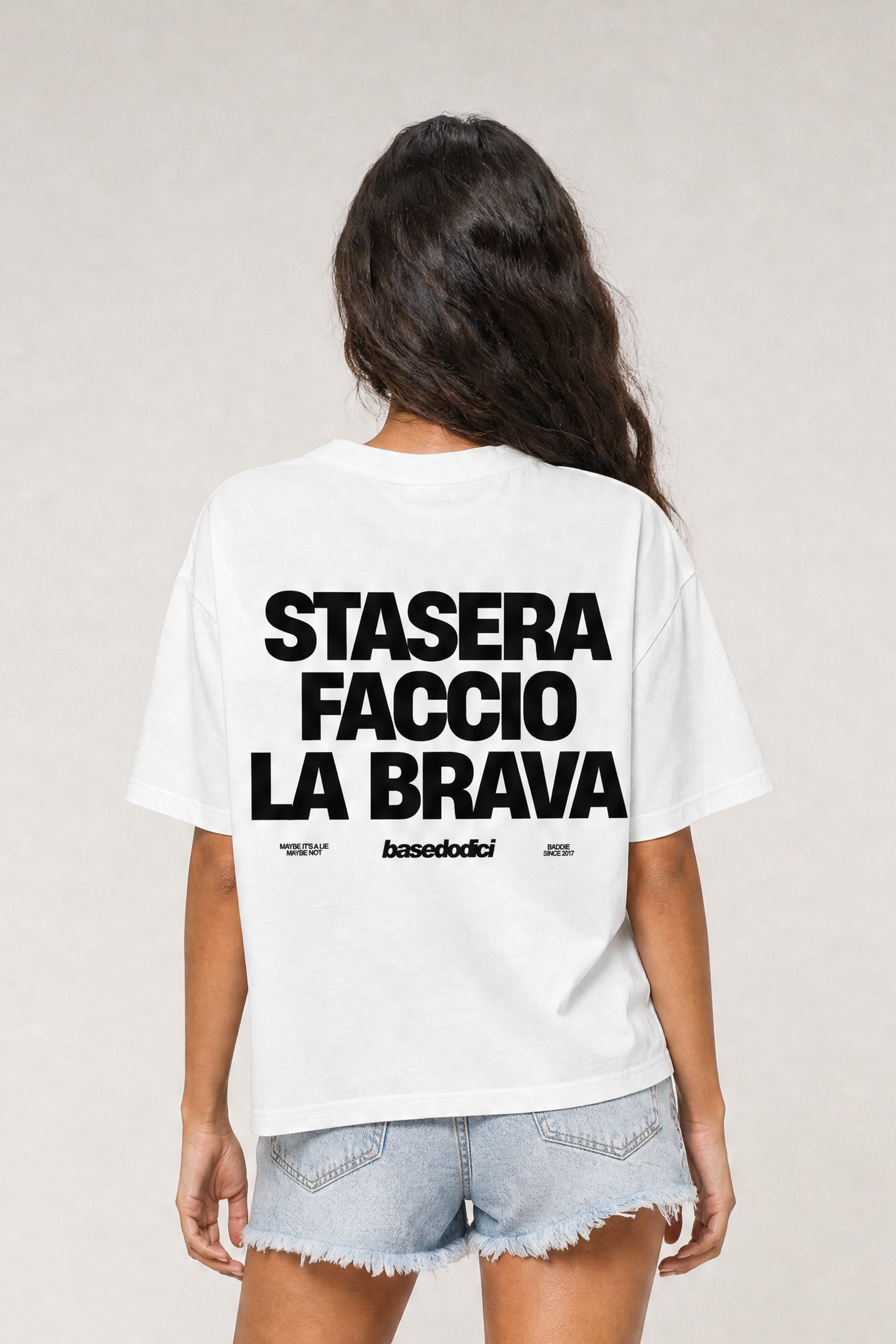 T-Shirt "COPY&PASTE" FaccioLaBrava White/Black