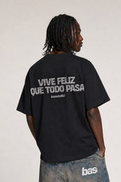 T-Shirt "COPY&PASTE" ViveFeliz Black/Glitter