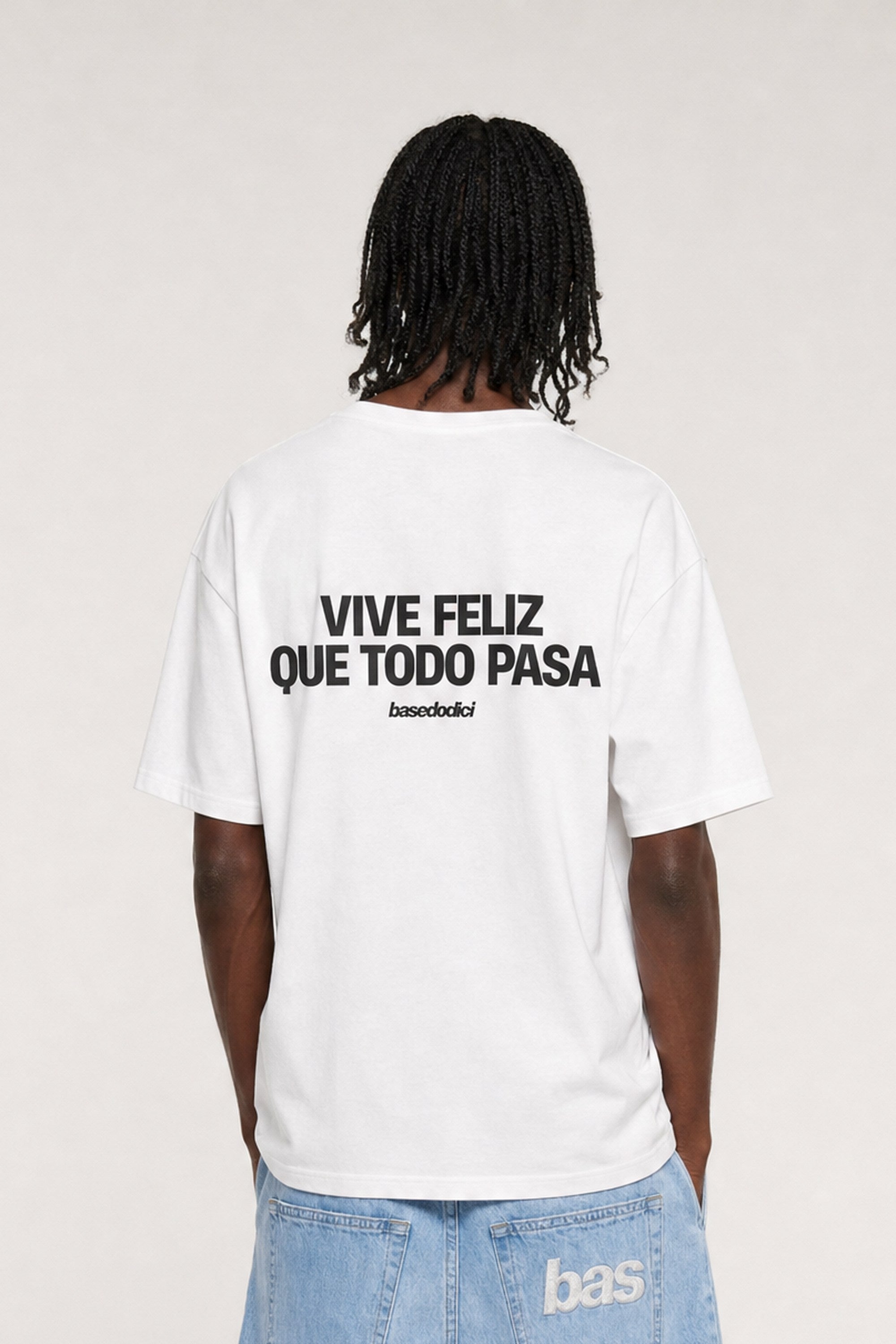 T-Shirt "COPY&PASTE" ViveFeliz White/Black