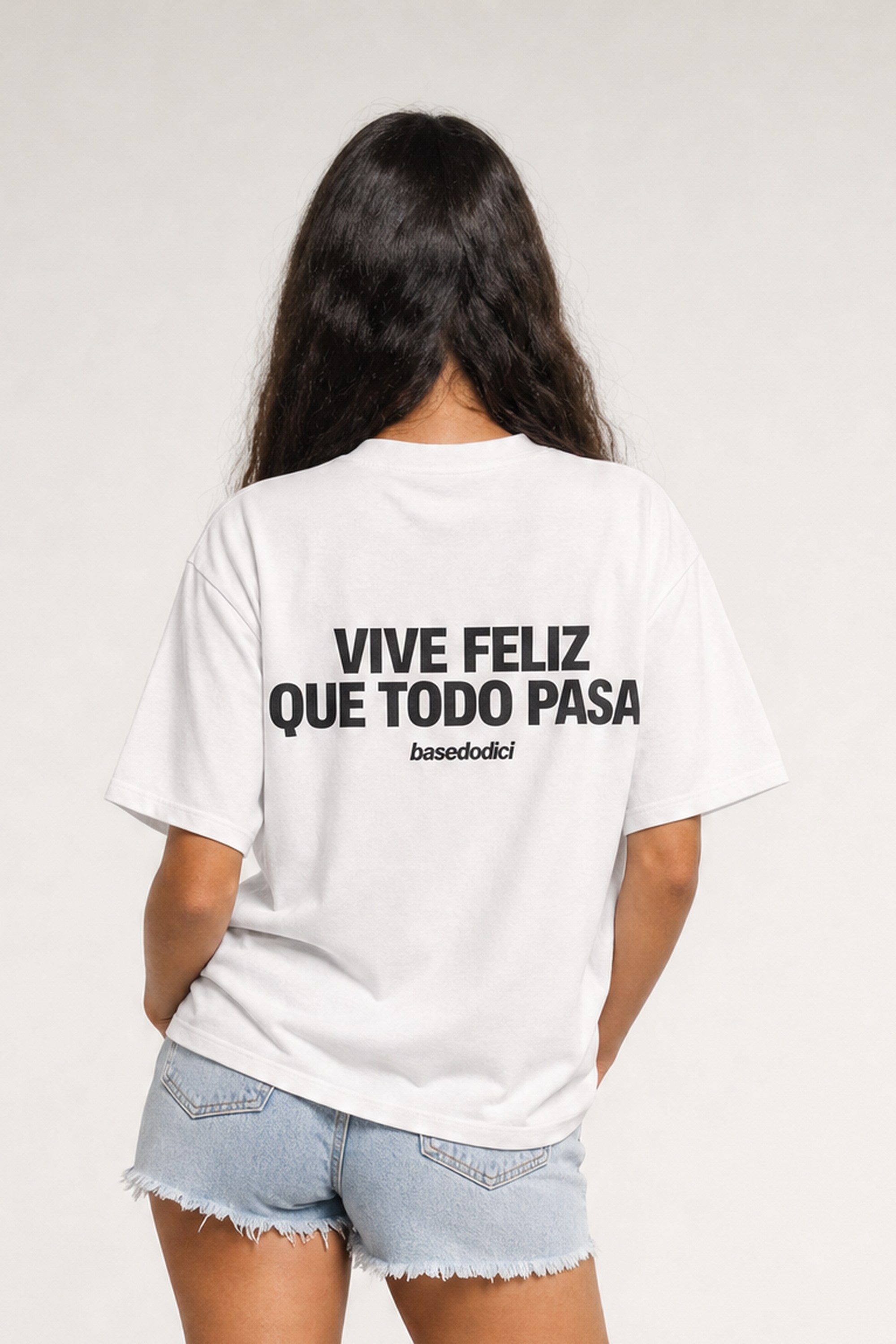 T-Shirt "COPY&PASTE" ViveFeliz White/Black