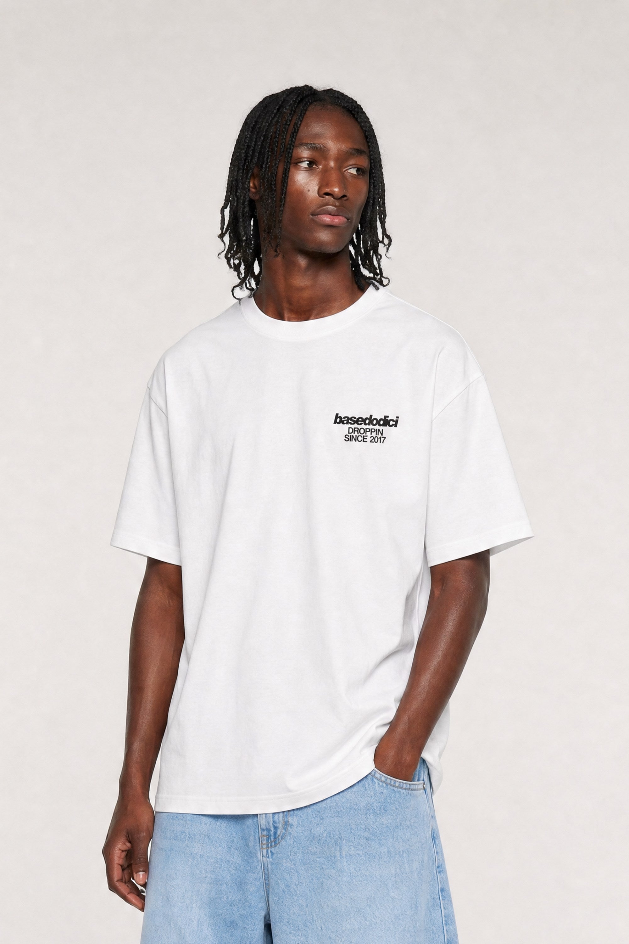 T-Shirt "COPY&PASTE" ViveFeliz White/Black