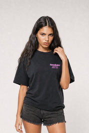T-Shirt "COPY&PASTE" ViveFeliz Black/GlitterPink