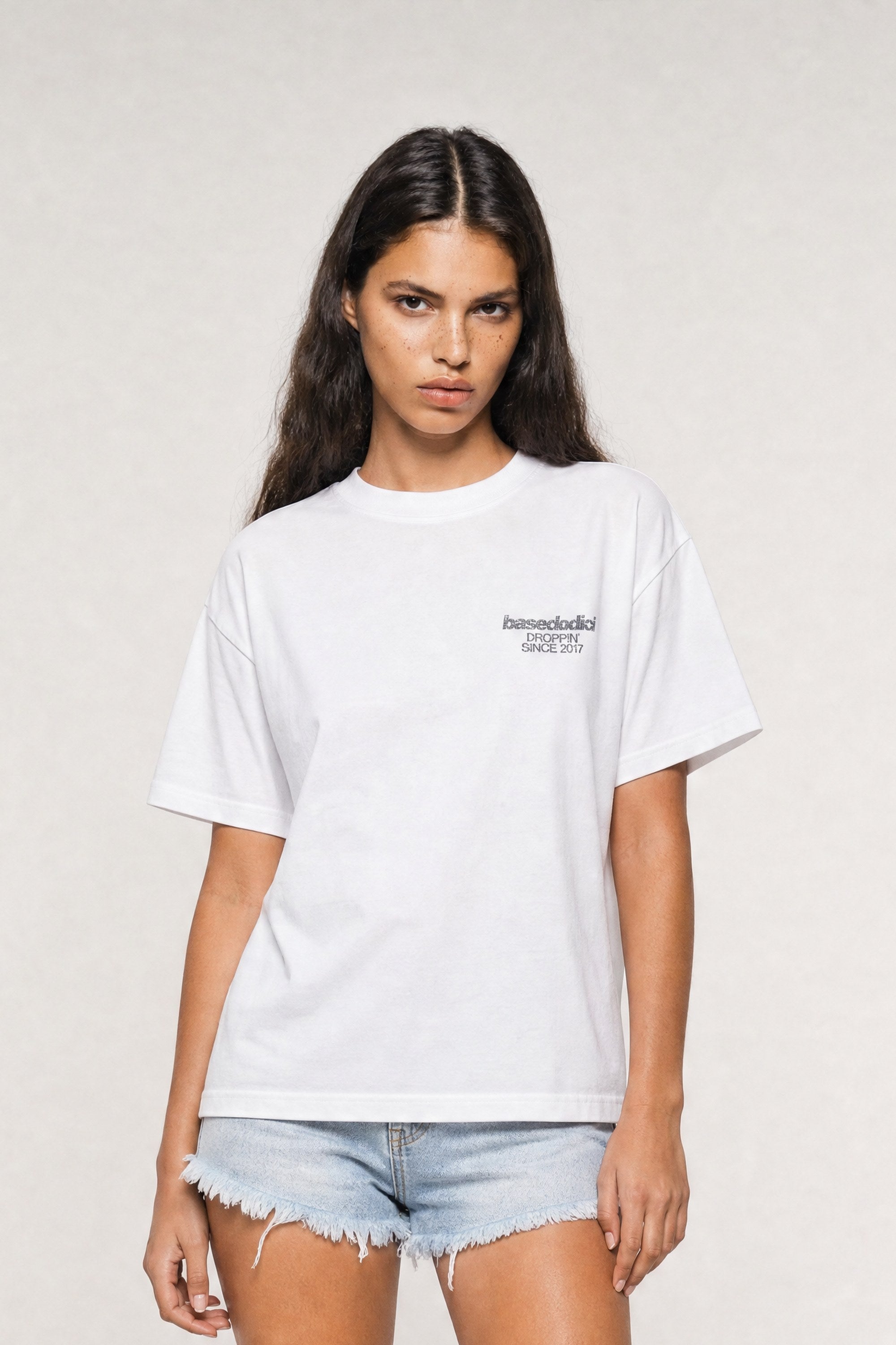 T-Shirt "COPY&PASTE" FaccioLaBrava White/Glitter