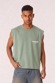 Tank "TEAM012" BackLogo Green