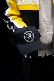 "RUDEBOY LDN" Cap Crown Black