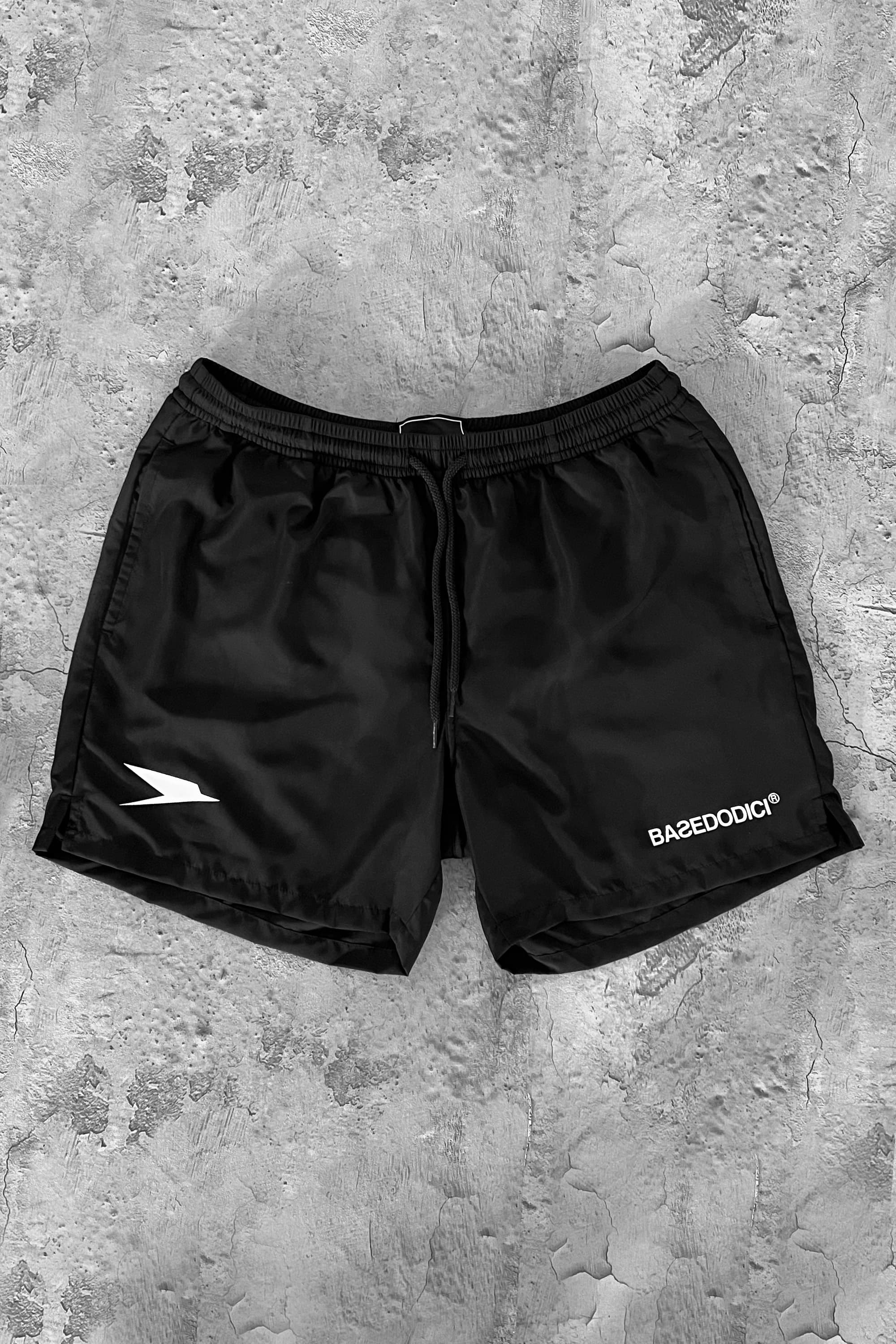 Swim Short "BEACH" Logo Black 