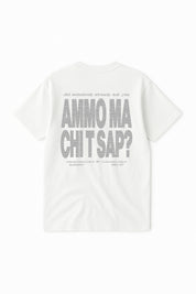Dress Tee “AMMO” Glitter White