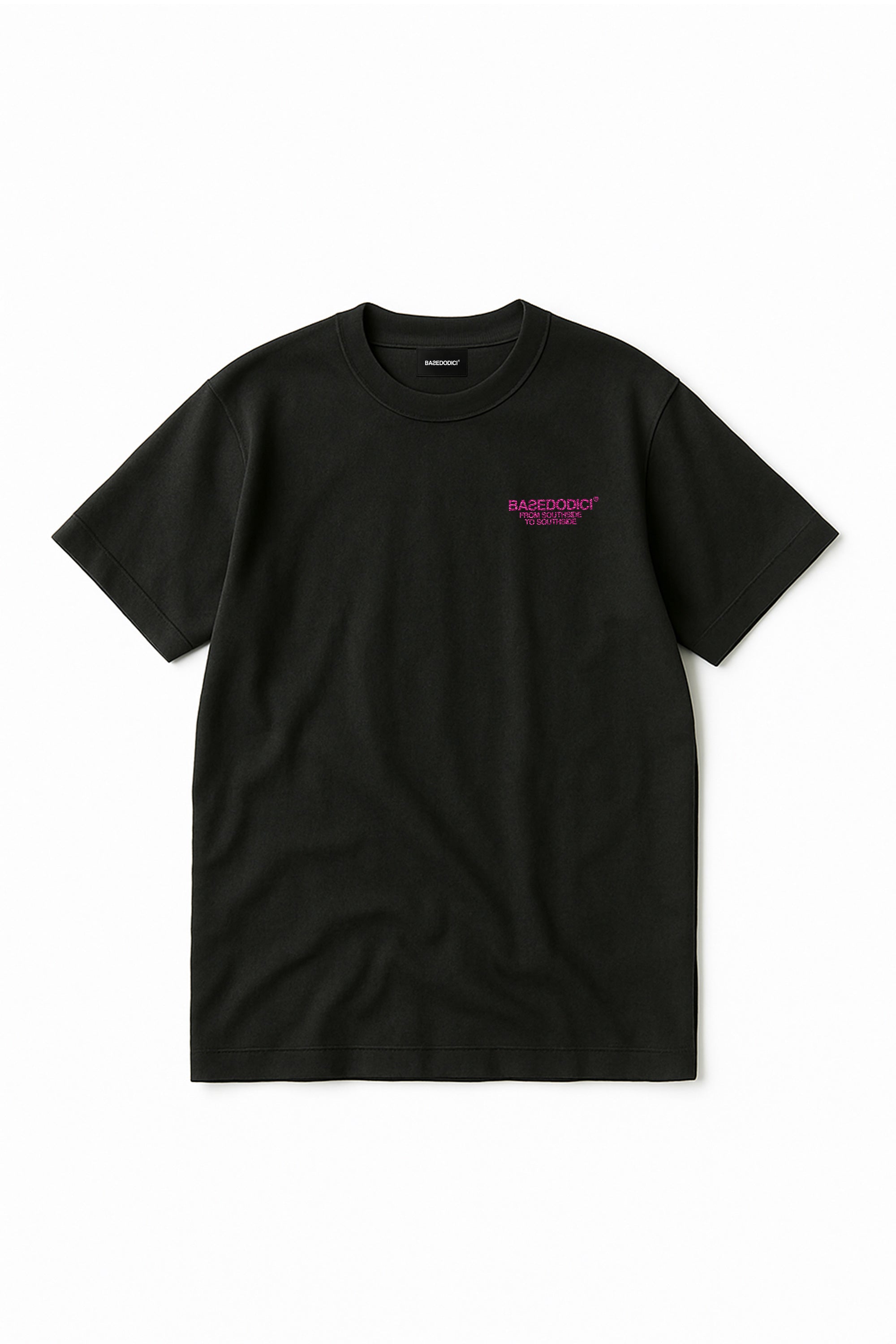 Dress Tee “AMMO” Glitter Black/Bubble Pink