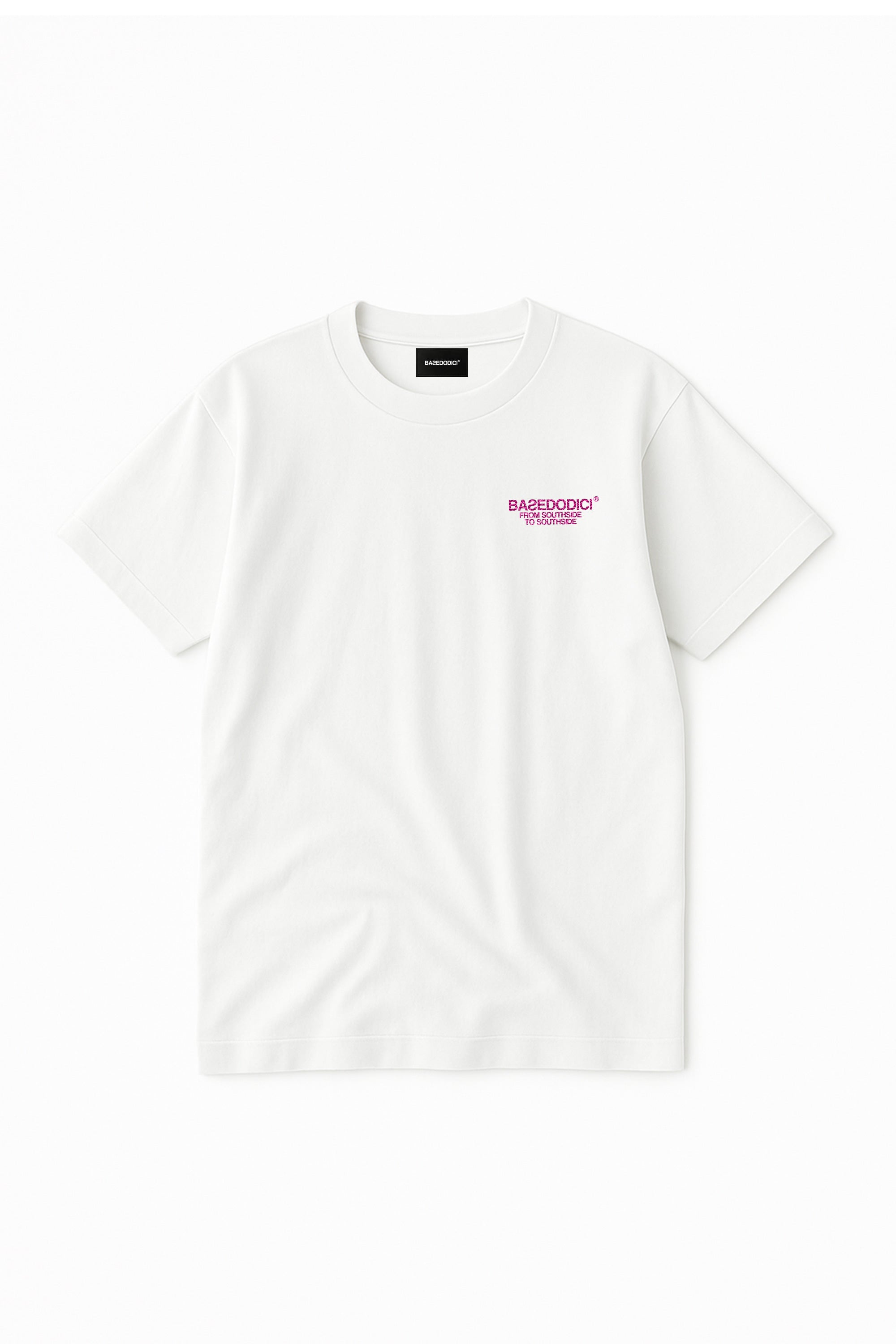 Dress Tee “AMMO” Glitter White/Bubble Pink