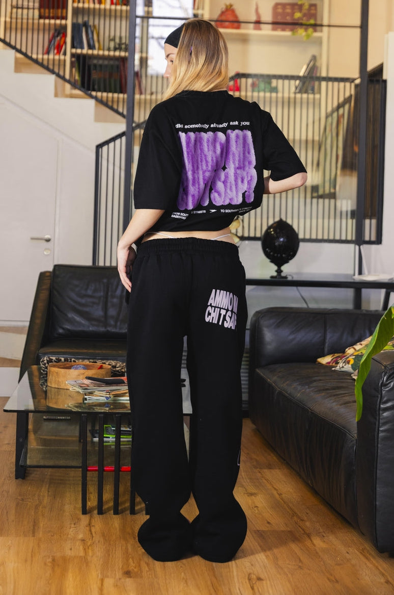 T-Shirt "AMMO" CHI'T'SAP Black/FurryPink
