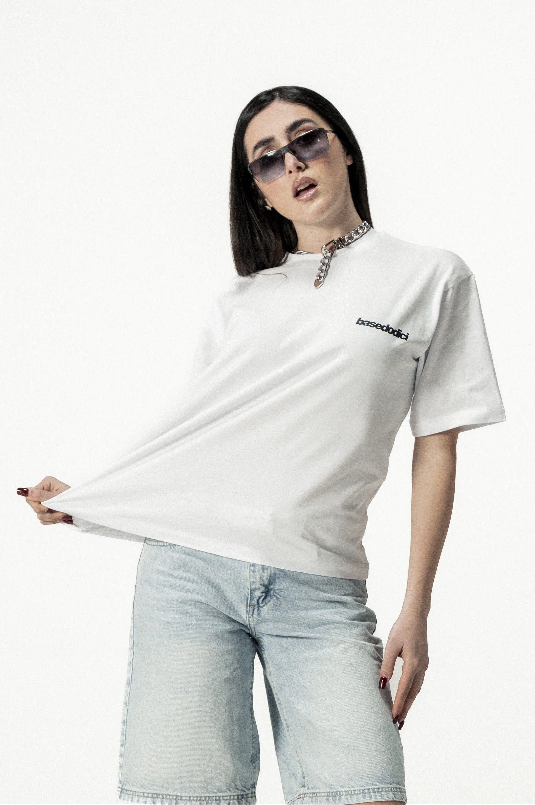 T-Shirt "SANTA" PrettyGirls White/Black