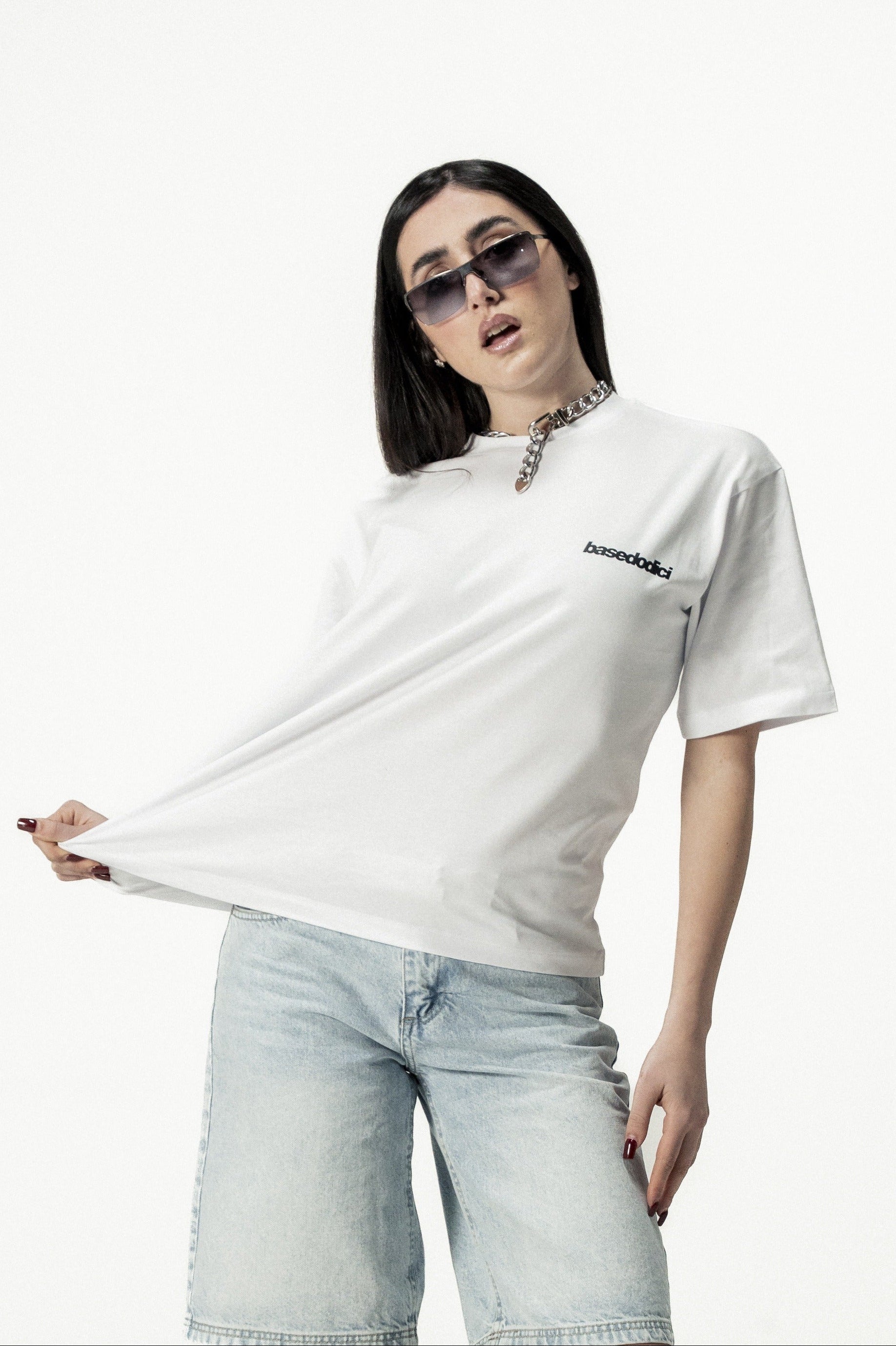 T-Shirt "SANTA" PrettyGirls White/Black