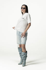 T-Shirt "SANTA" PrettyGirls White/Black