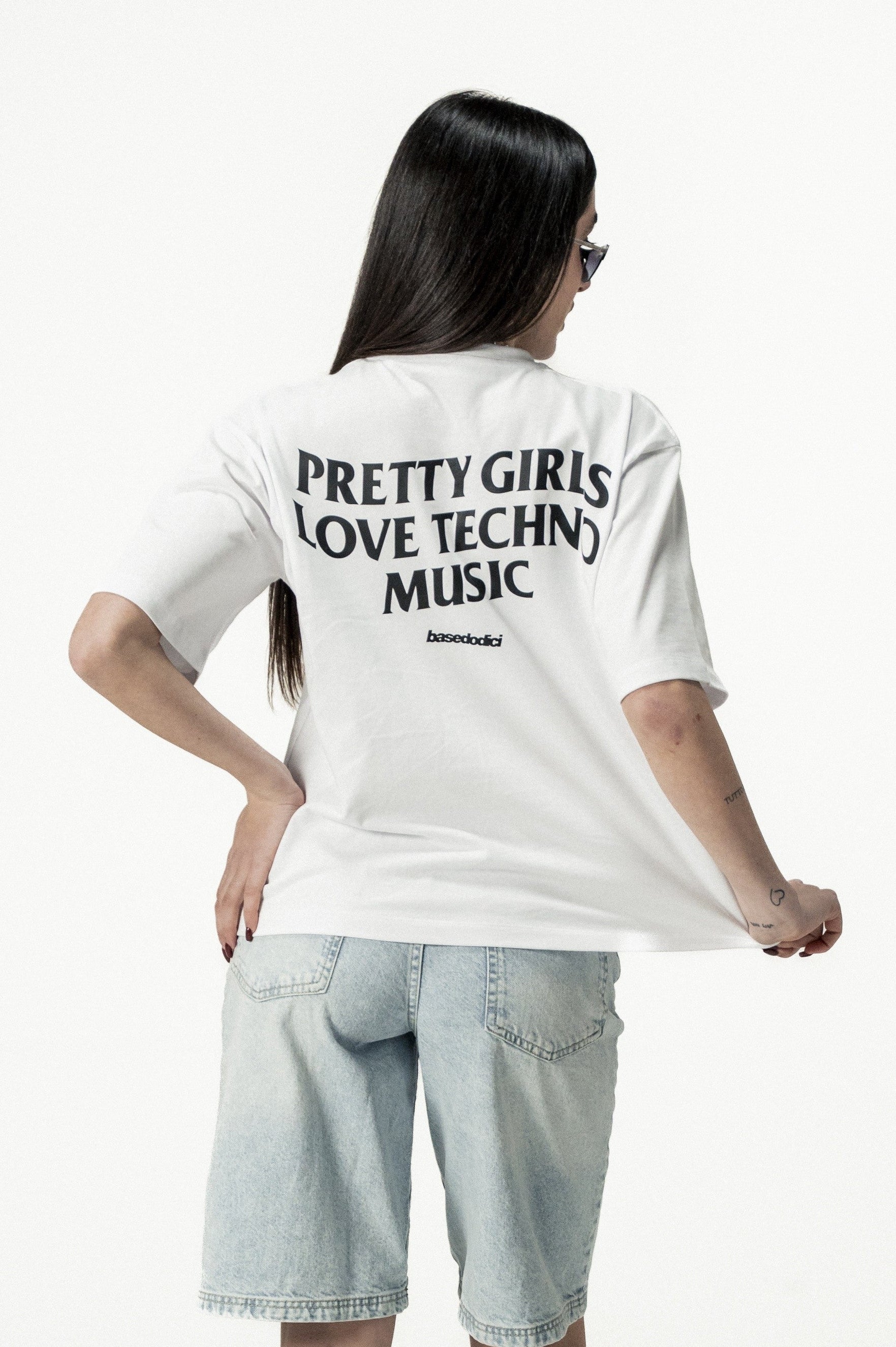 T-Shirt "SANTA" PrettyGirls White/Black