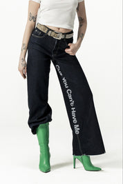 Bigall Denim "SANTA" CuzYouCan't Dark Blue/Glitter