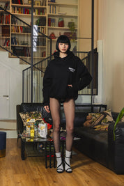 Hoodie "AMMO" CHI'T'SAP Black/GlitterItalic