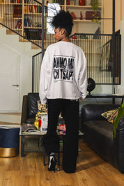 Longsleeve "AMMO" CHI'T'SAP White/BasicScript