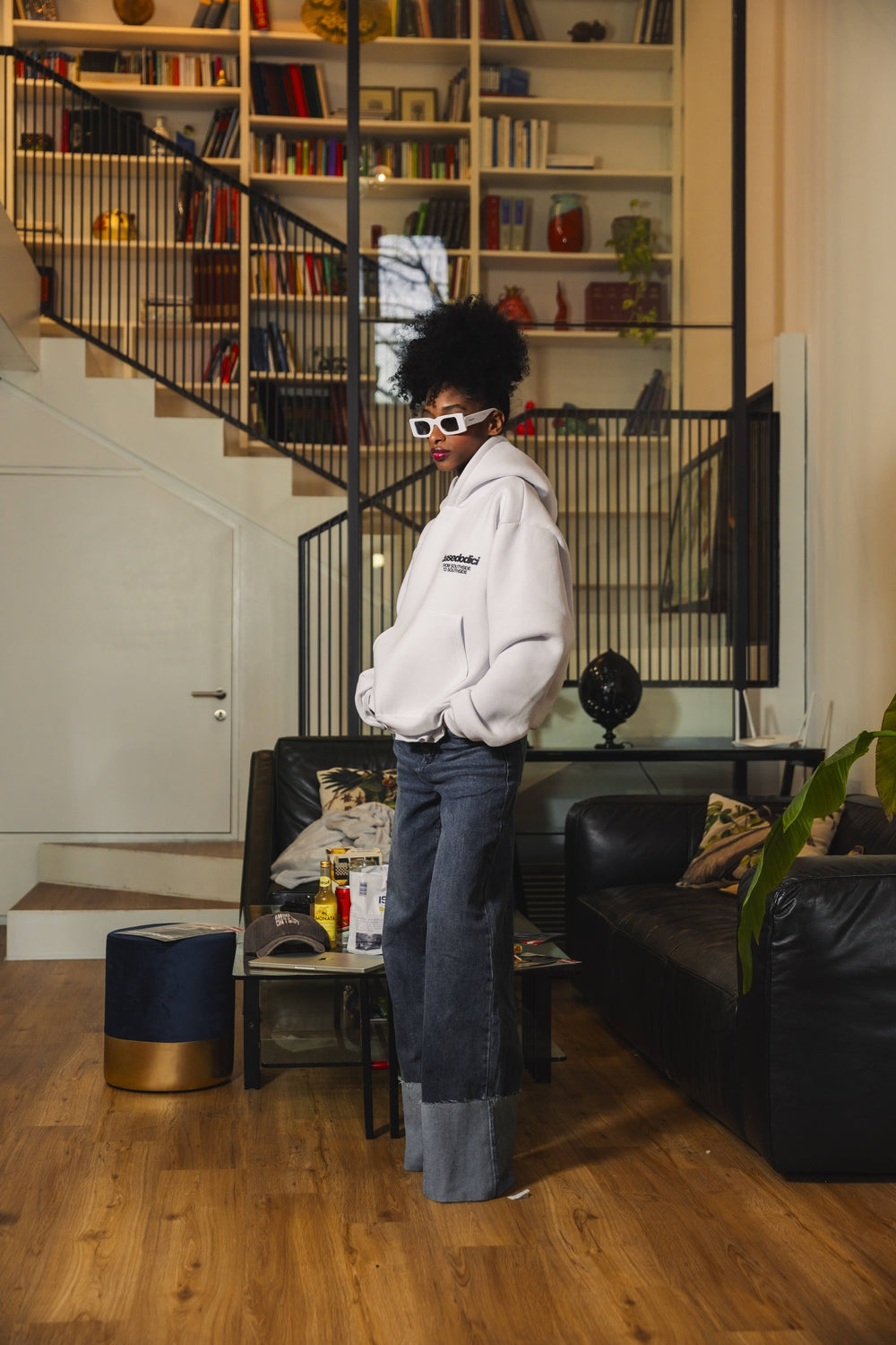 Hoodie "AMMO" CHI'T'SAP White/AnimalierPurple