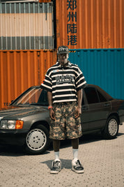 Polo "LAST DELIVERY" BASE Stripe White/Black