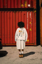 Longsleeve "LAST DELIVERY" BackLogos White
