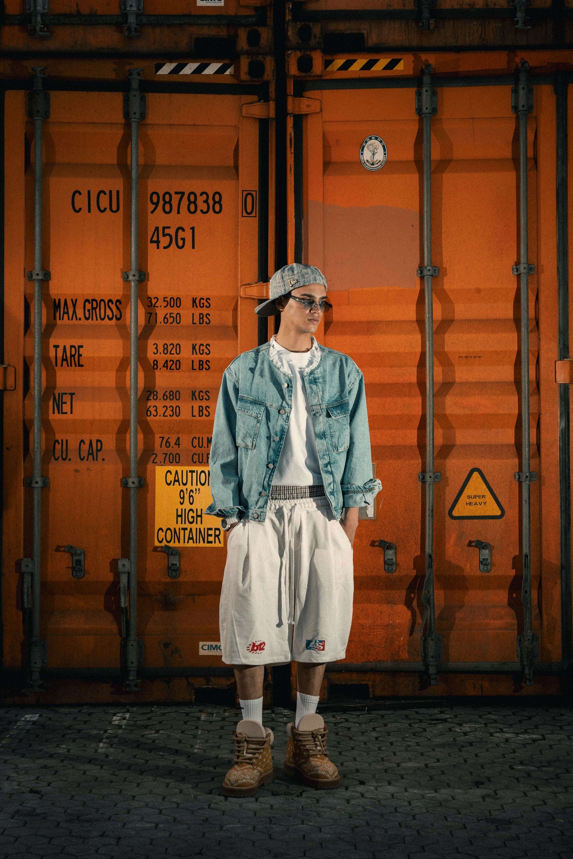 Fleece Jorts "LAST DELIVERY" DoubleLayer Cream
