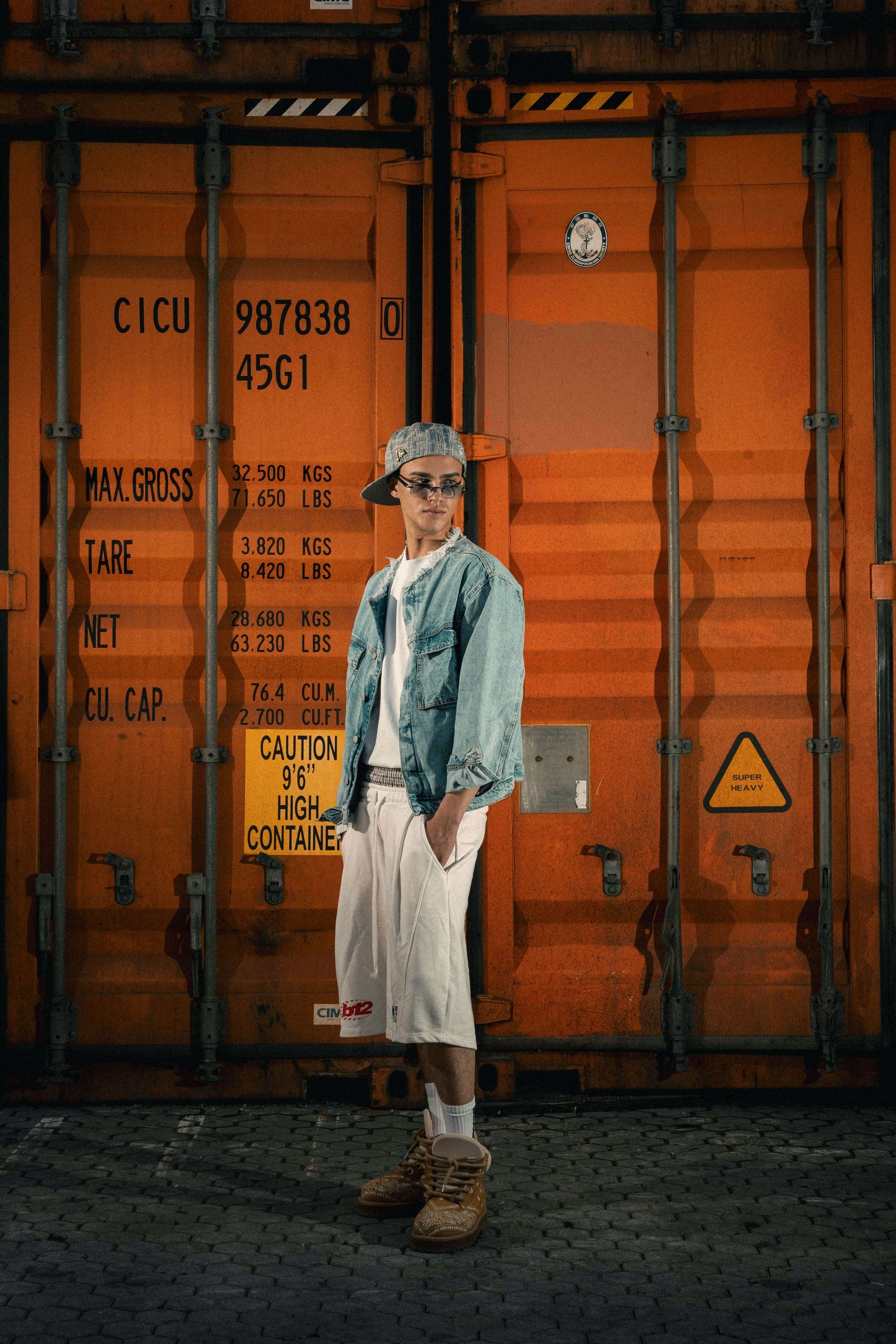 Fleece Jorts "LAST DELIVERY" DoubleLayer Cream
