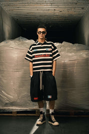 Fleece Jorts "LAST DELIVERY" DoubleLayer Black