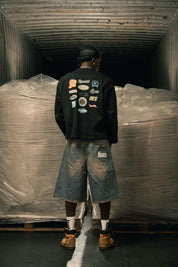 Jorts "LAST DELIVERY" Mid Blue
